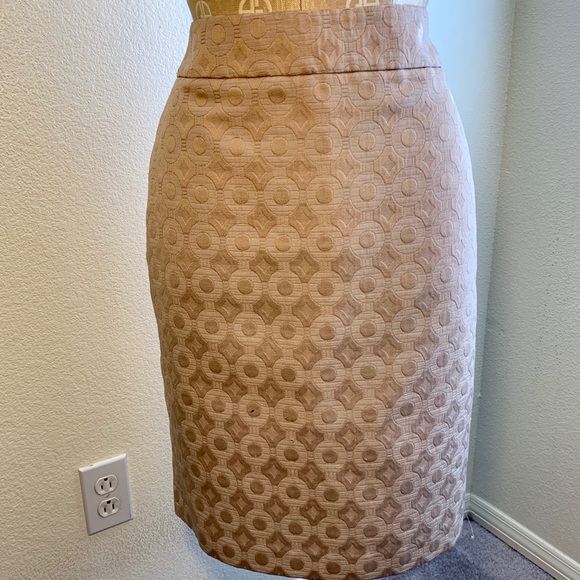Ann Taylor Tan Pencil Skirt - Picture 2 of 4